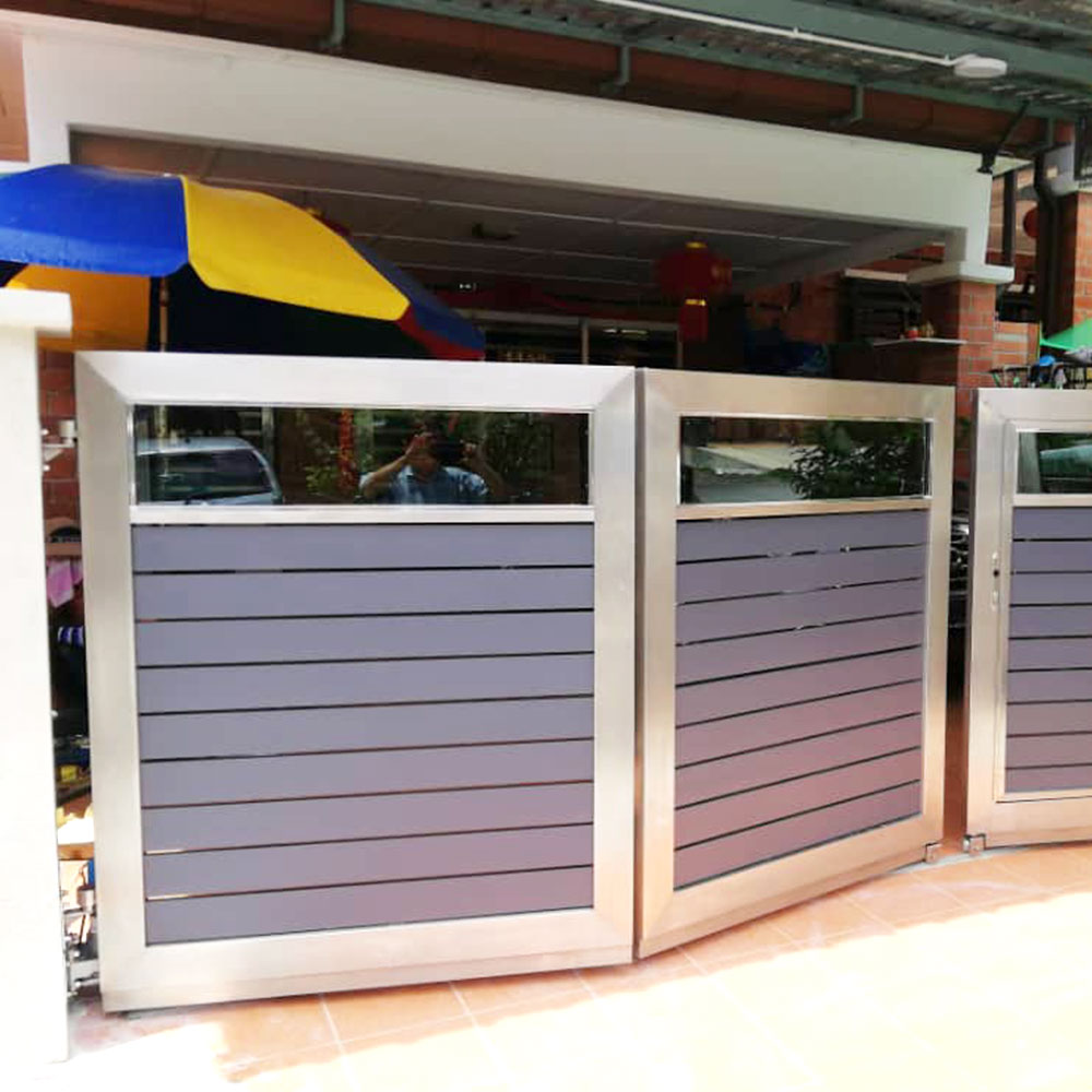 Stainless Steel Frame Swing Folding Gate Mr Autogate Ventures Sdn Bhd Malaysia