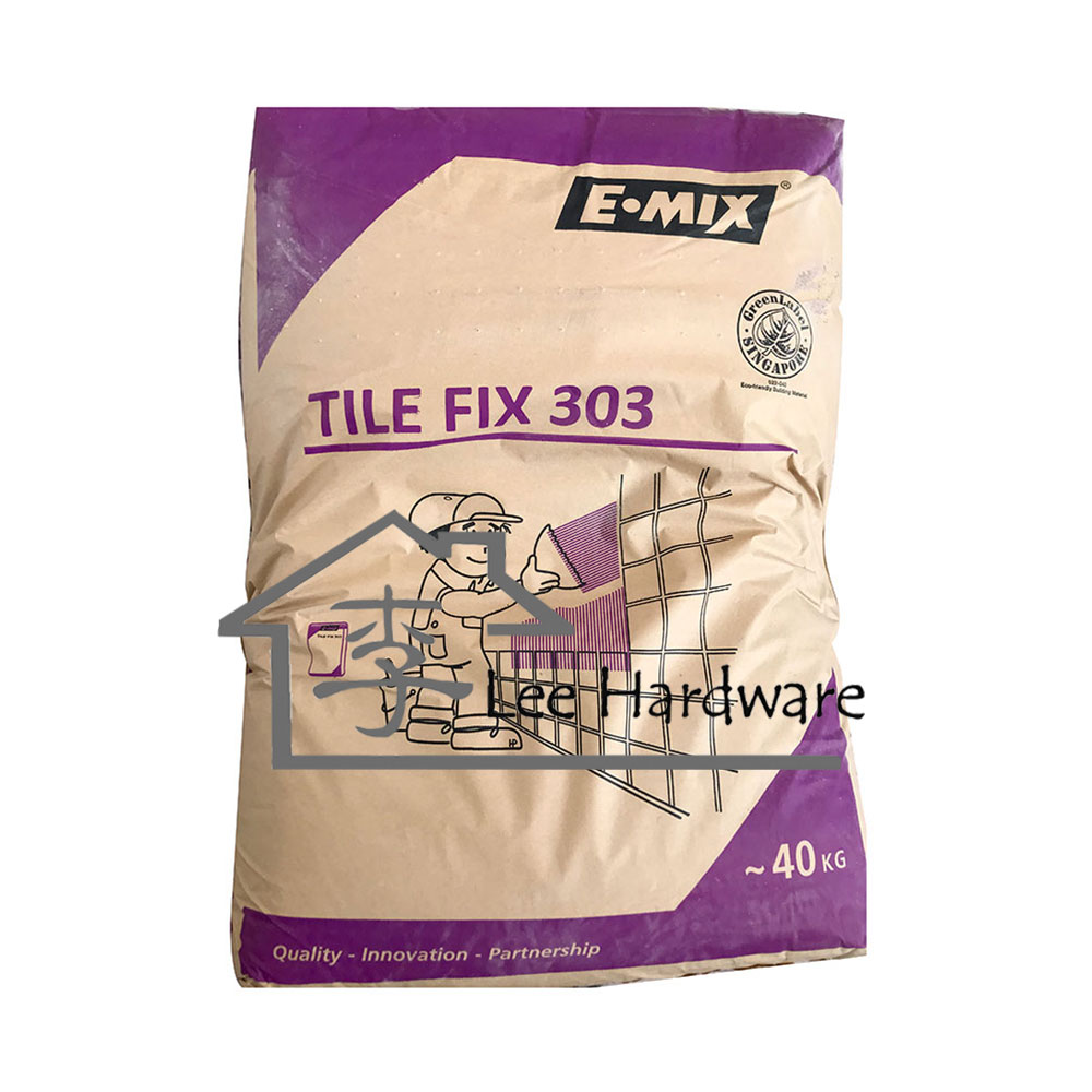 E MIX EM303 Tile  Fix Grey 40kg Lee Hardware And Building 